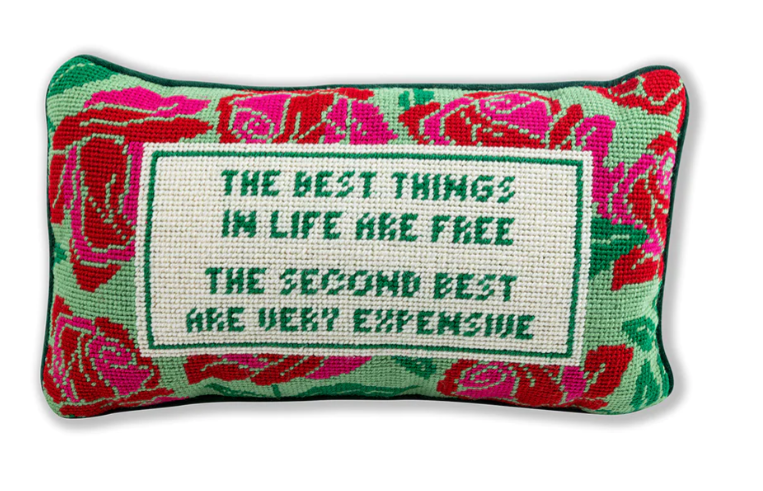 EXPENSIVE NEEDLEPOINT PILLOW