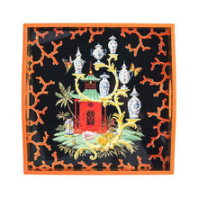 Load image into Gallery viewer, Rococo Fantasy Lacquer Square Tray