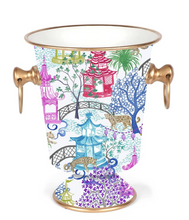 Load image into Gallery viewer, Garden Party Enameled Ice Bucket
