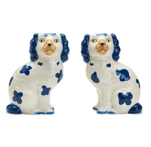 Load image into Gallery viewer, 9 1/2&quot; Staffordshire Dog Vase Assorted 2 Styles: Left Facing, Right Facing - Hand-Painted Ceramic
