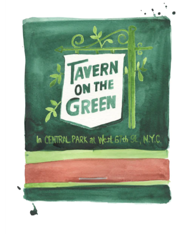TAVERN ON THE GREEN MATCHBOOK