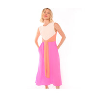 Load image into Gallery viewer, DRESS TINA PINK GEORGETTE
