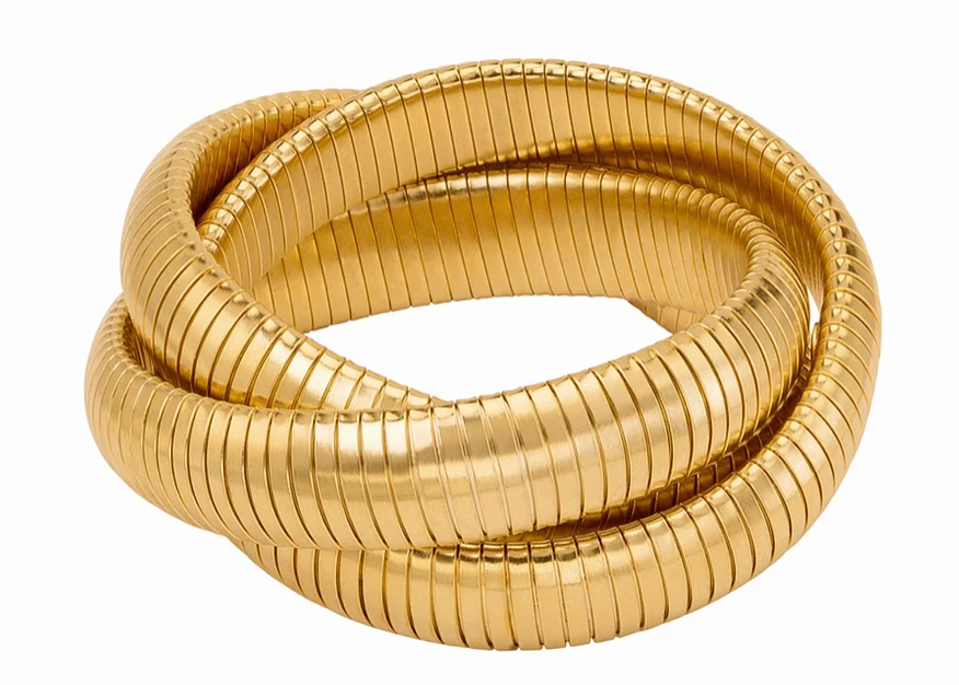 Triple Gold Stack Bracelet