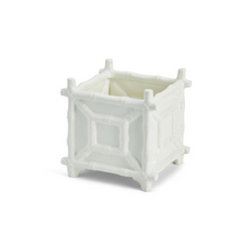 Load image into Gallery viewer, Hampton Faux Bamboo Fretwork Cachepot - Ceramic
